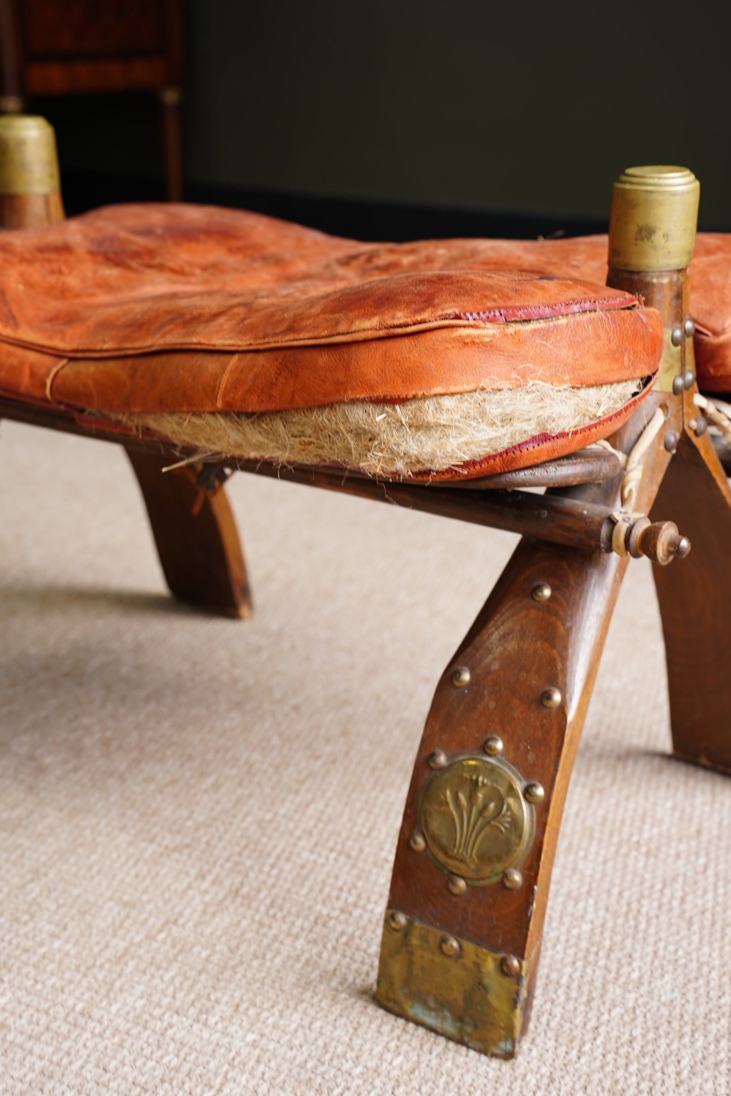 Vintage Camel Saddle Stool *AS-IS*