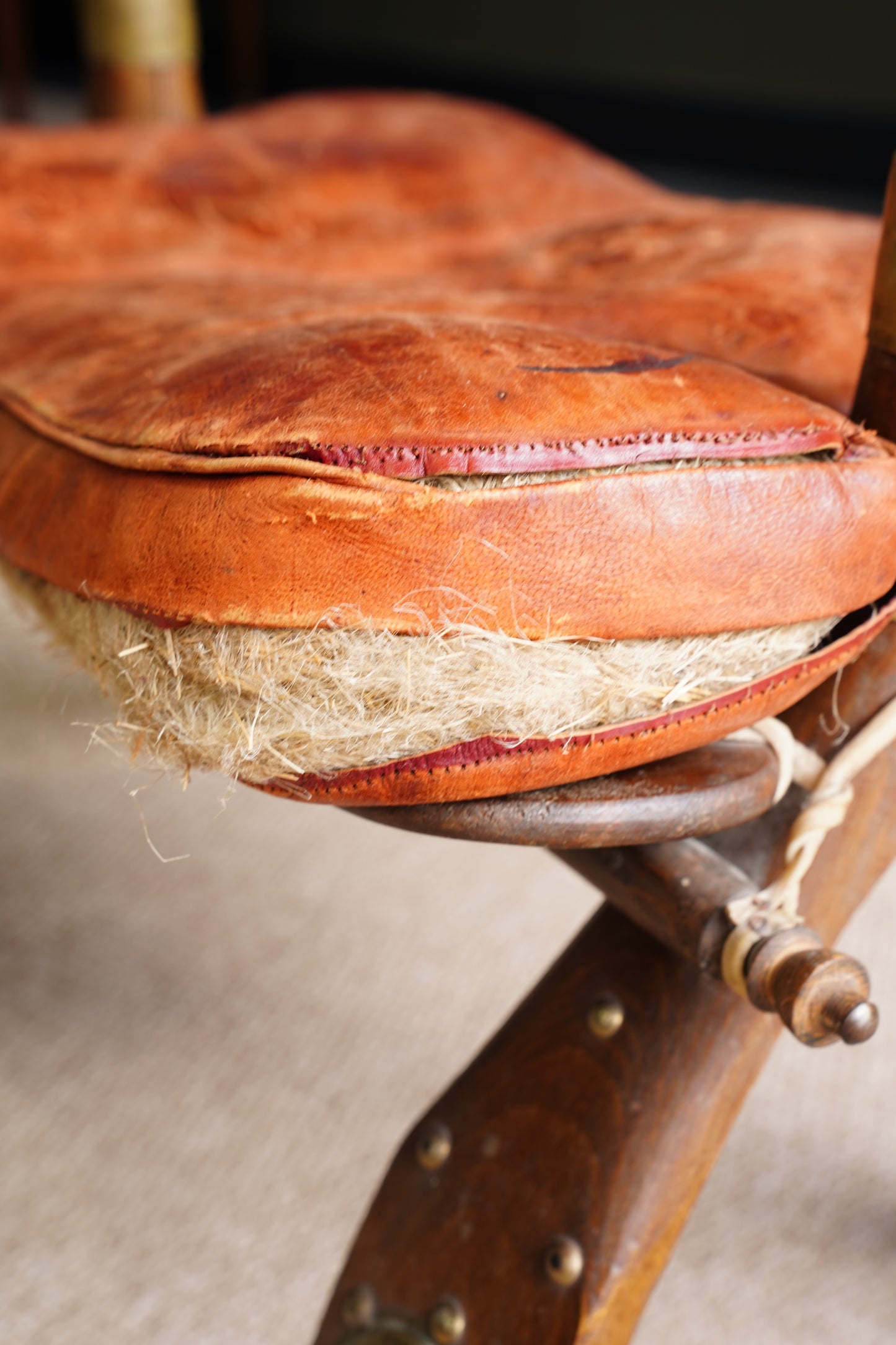 Vintage Camel Saddle Stool *AS-IS*