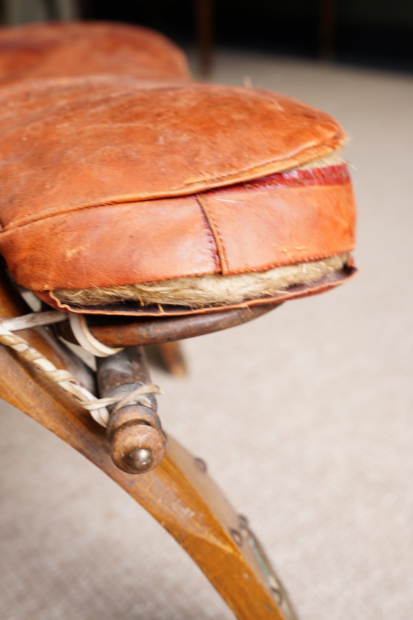 Vintage Camel Saddle Stool *AS-IS*