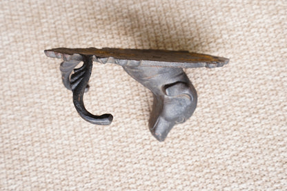 Vintage Victorian Style Cast Iron Dog Wall Hook