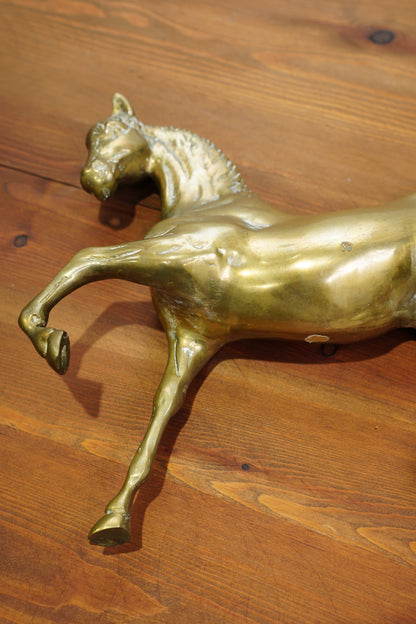 Vintage Brass Horse Statue