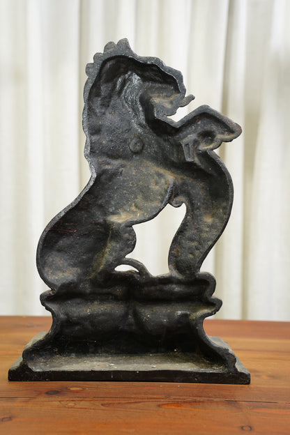Antique Cast Iron Lion Doorstop, English, Circa 1880