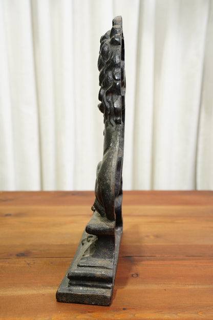 Antique Cast Iron Lion Doorstop, English, Circa 1880