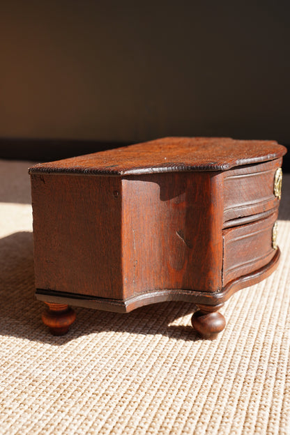 Antique Continental Oak Miniature Commode