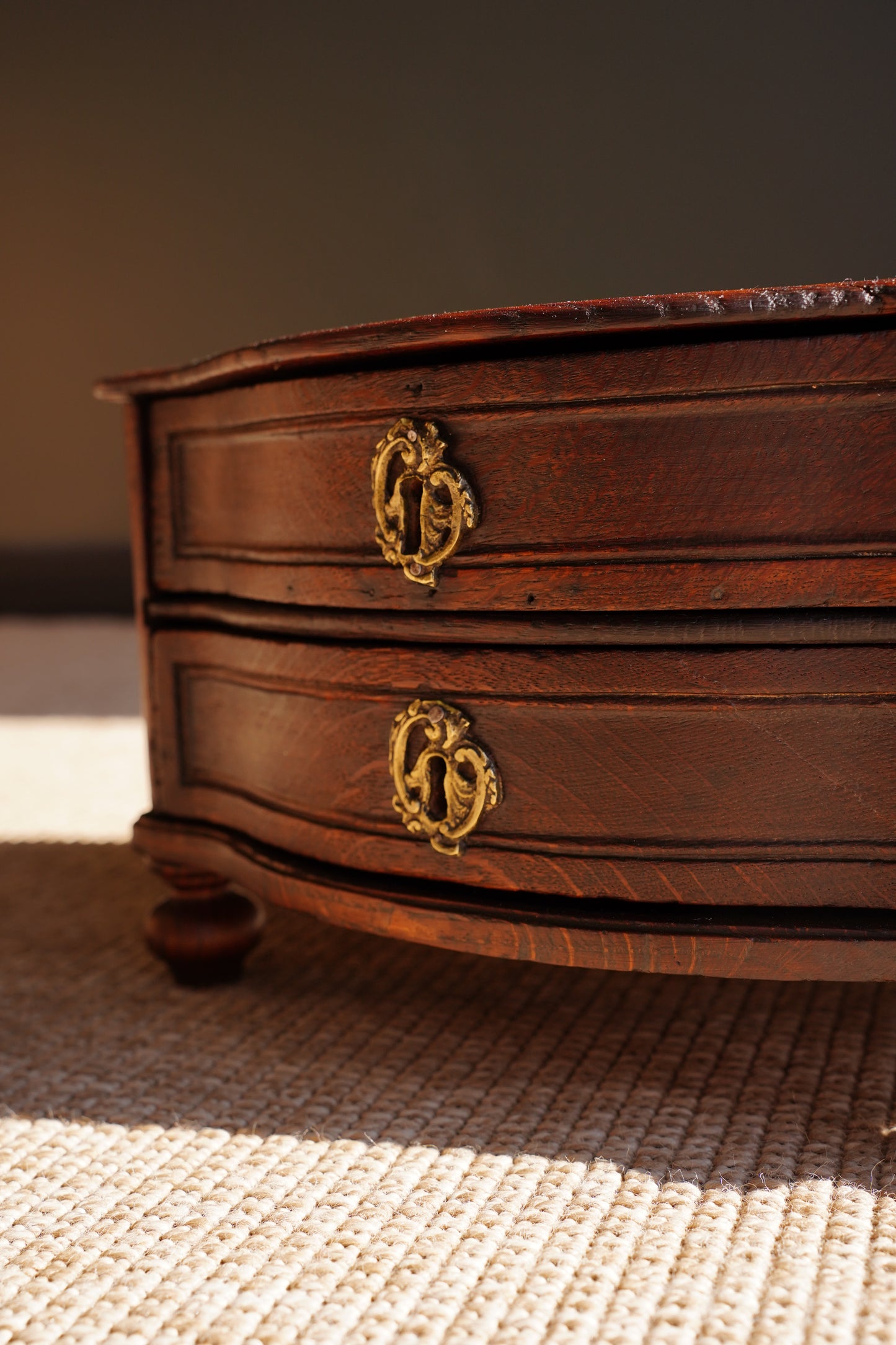 Antique Continental Oak Miniature Commode