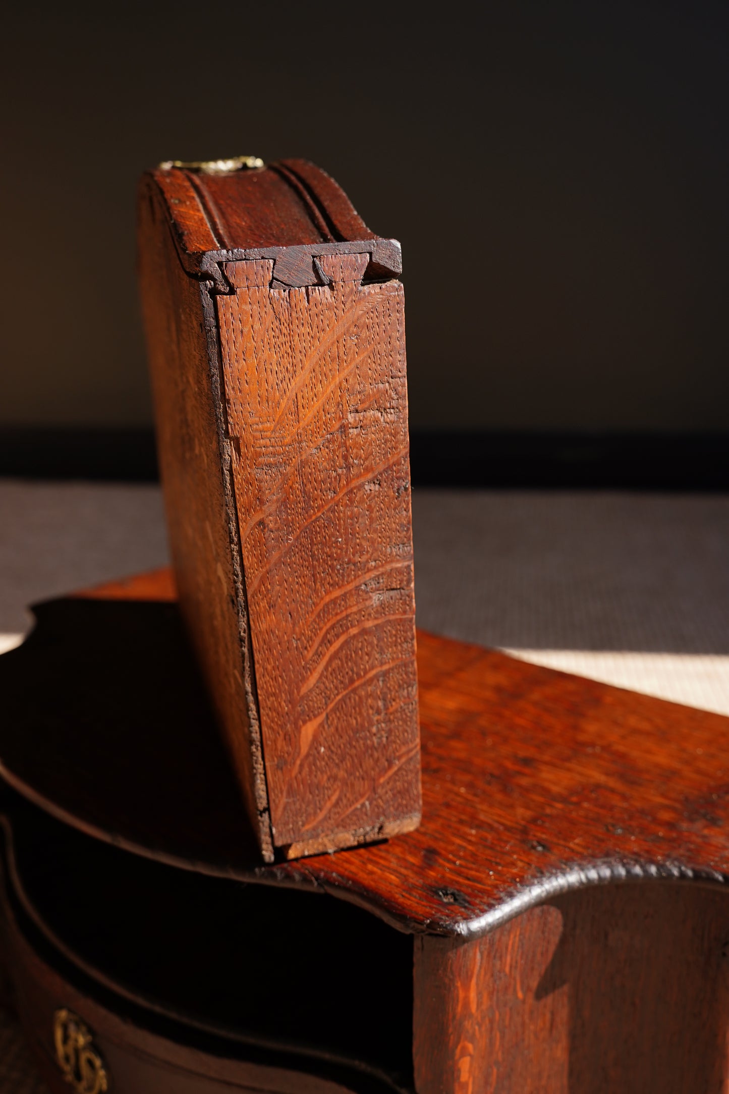 Antique Continental Oak Miniature Commode
