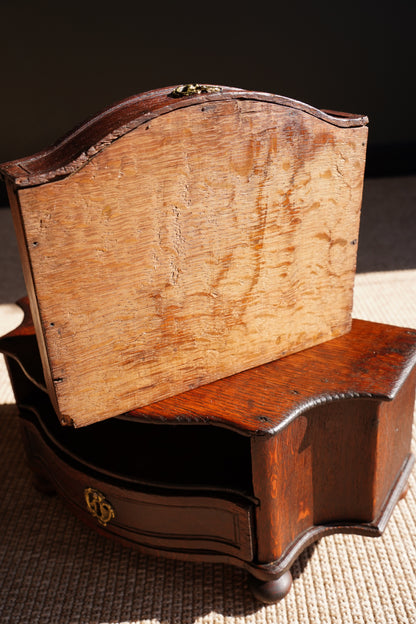 Antique Continental Oak Miniature Commode