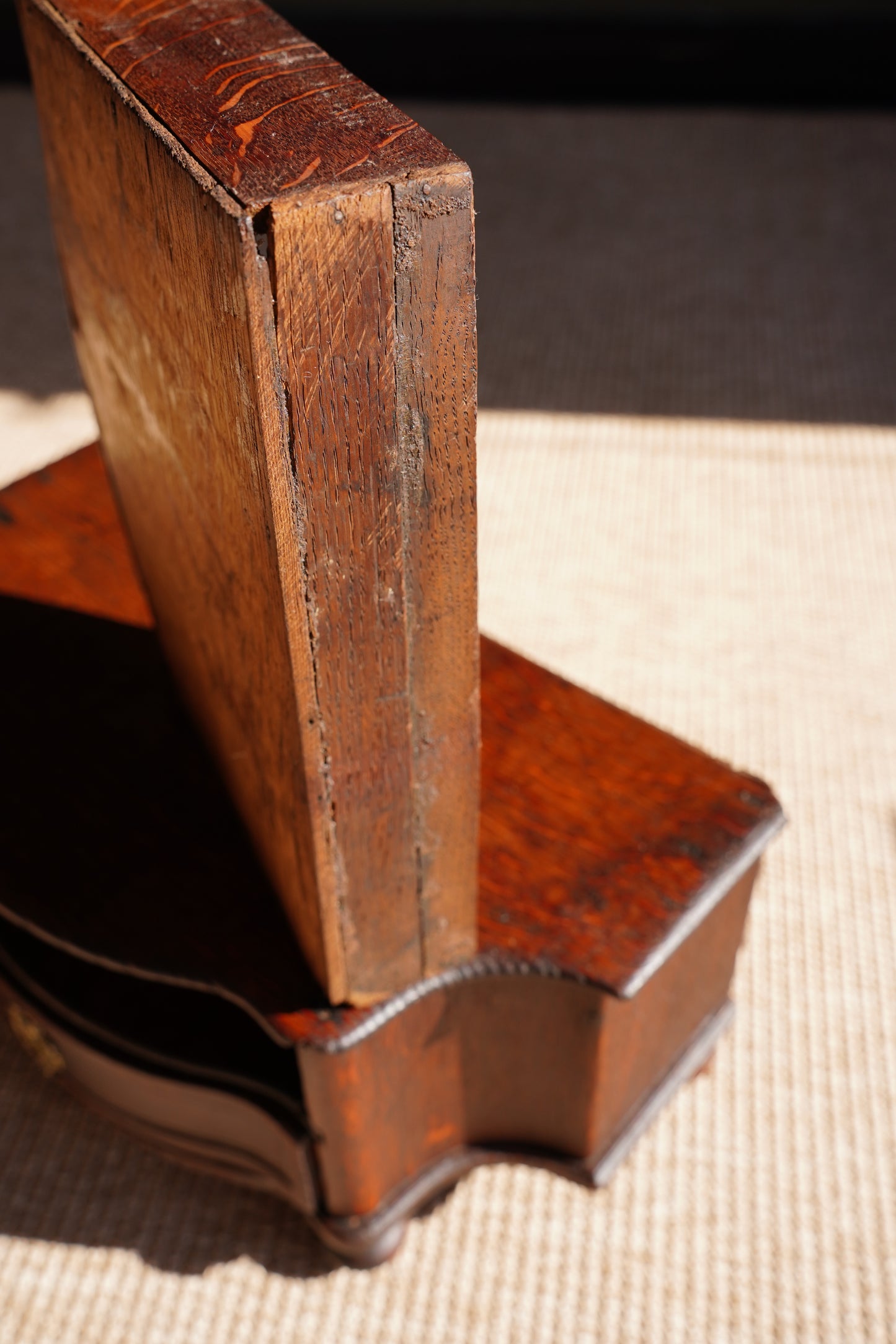 Antique Continental Oak Miniature Commode
