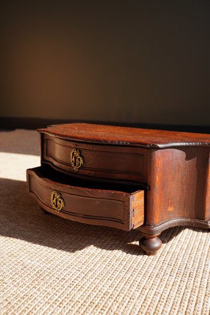 Antique Continental Oak Miniature Commode