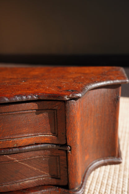 Antique Continental Oak Miniature Commode