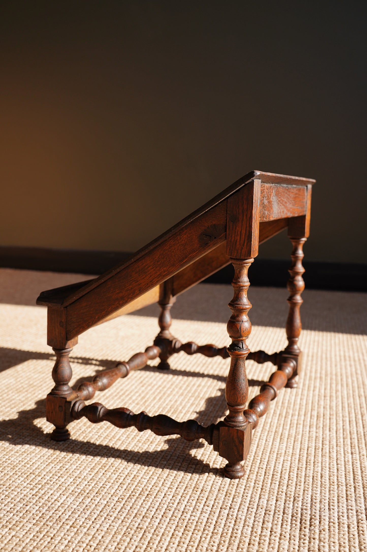 English Oak Book Stand, Reading Slope, Circa 1930