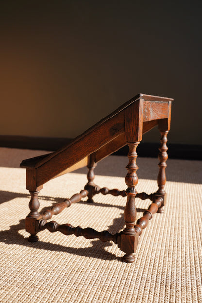 English Oak Book Stand, Reading Slope, Circa 1930