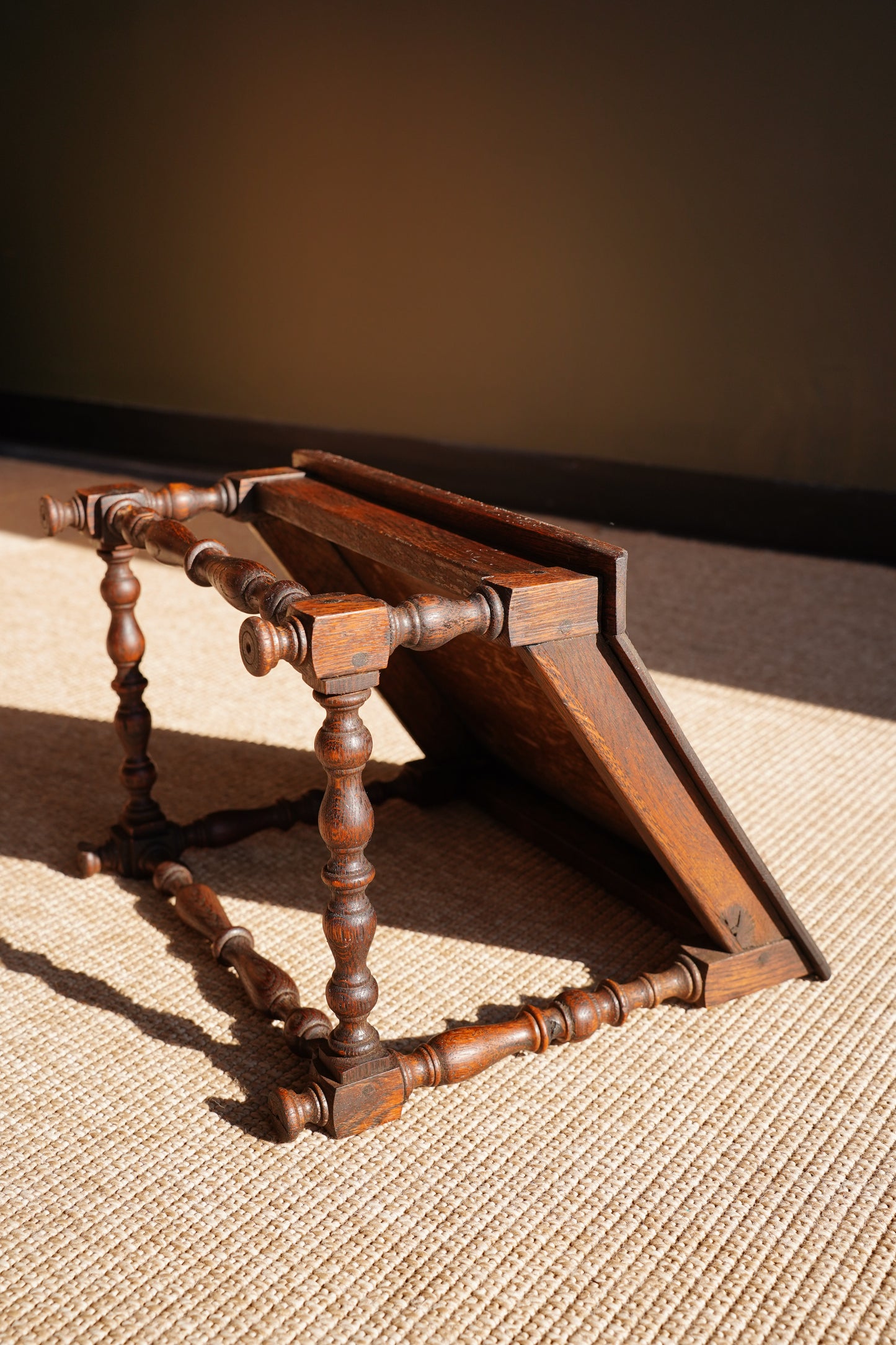 English Oak Book Stand, Reading Slope, Circa 1930
