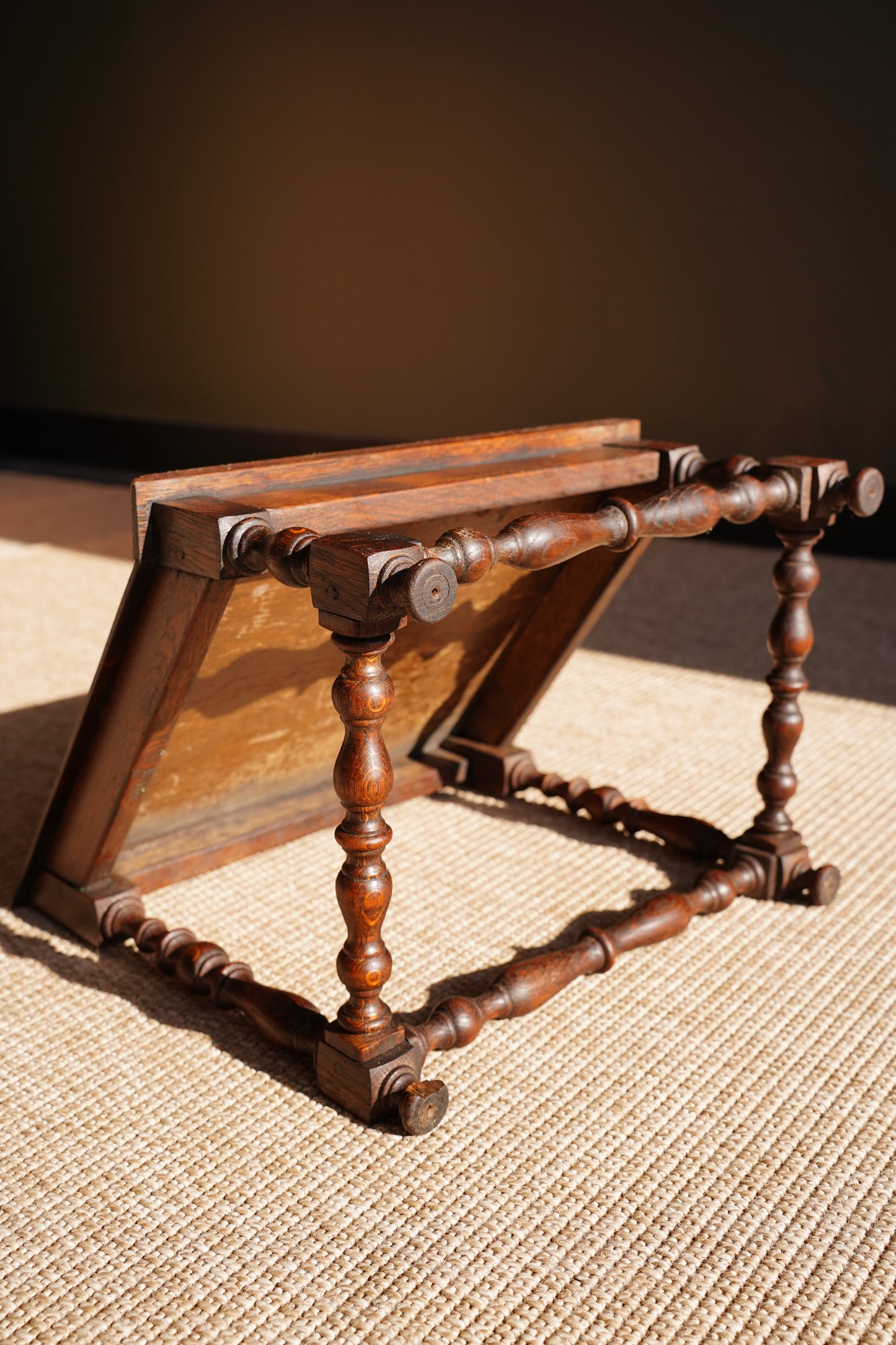 English Oak Book Stand, Reading Slope, Circa 1930