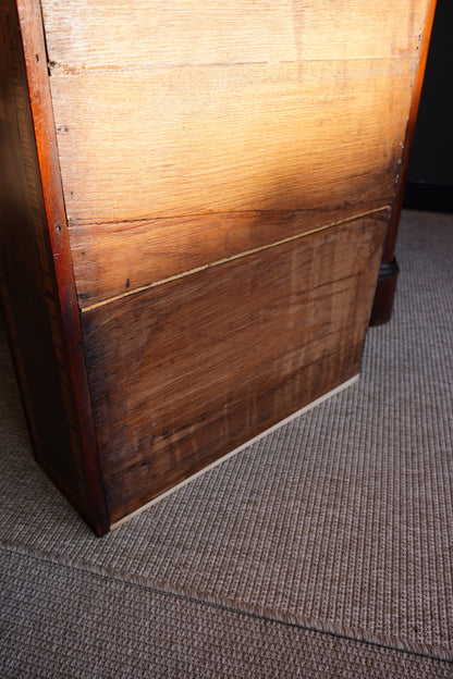 Antique French Mahogany Marble Top Commode