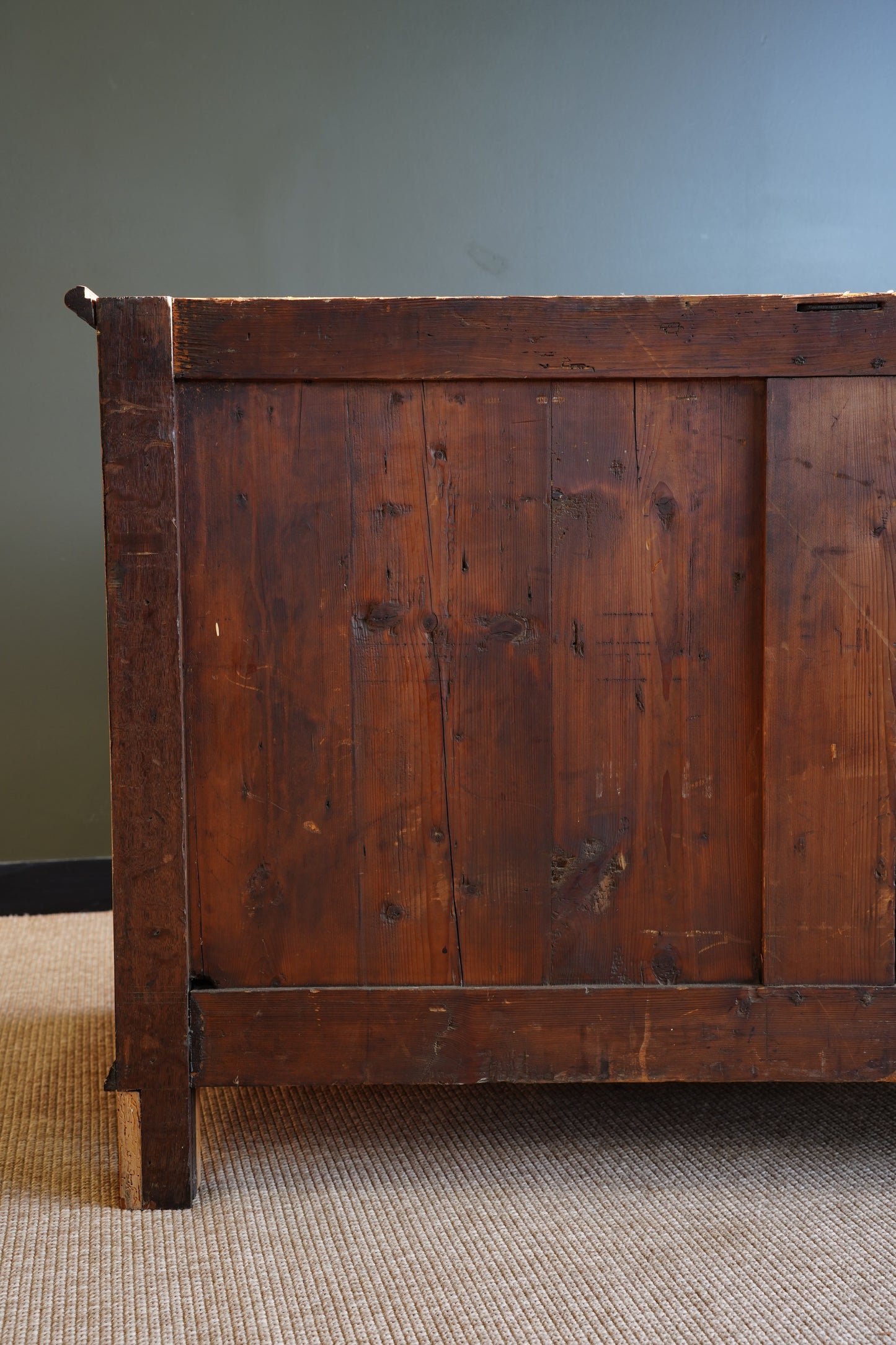 Antique French Mahogany Marble Top Commode