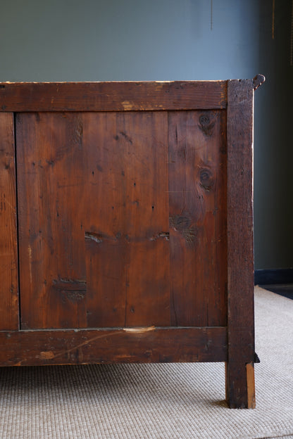 Antique French Mahogany Marble Top Commode
