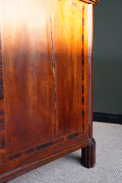 Antique French Mahogany Marble Top Commode