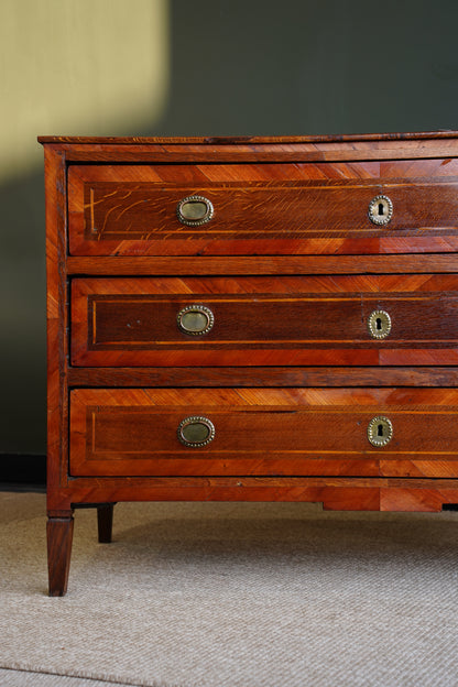 Antique French Louis XVI Marquetry Commode