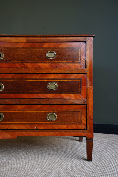 Antique French Louis XVI Marquetry Commode