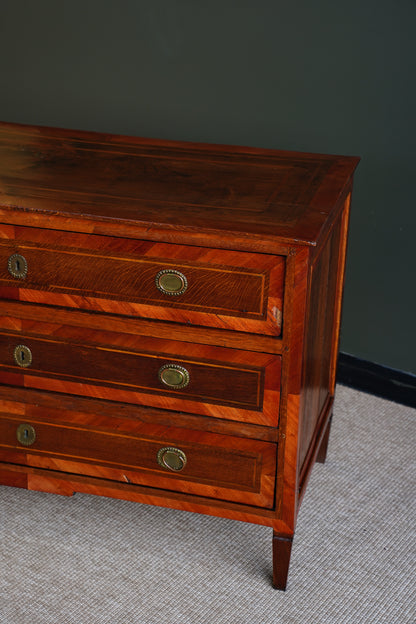 Antique French Louis XVI Marquetry Commode