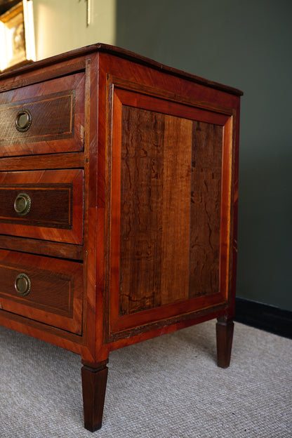 Antique French Louis XVI Marquetry Commode
