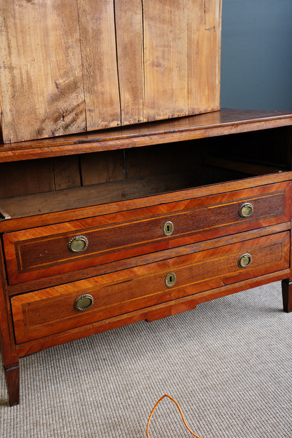Antique French Louis XVI Marquetry Commode