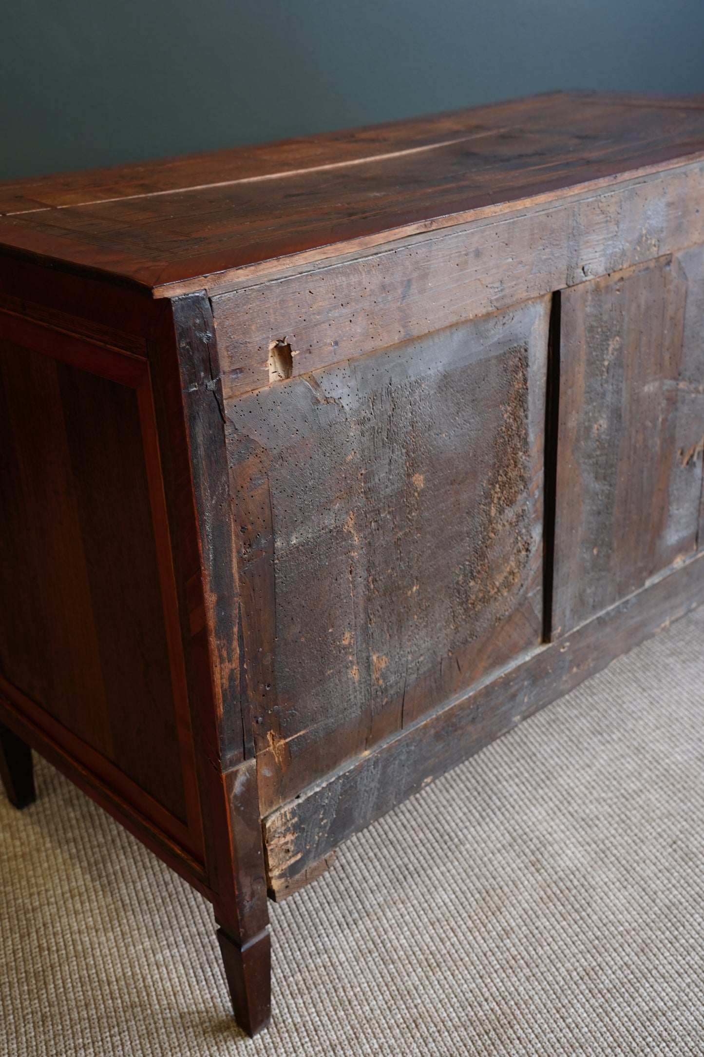 Antique French Louis XVI Marquetry Commode