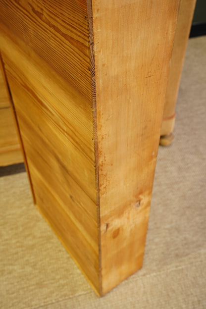 Vintage French Sandblasted Oak Commode