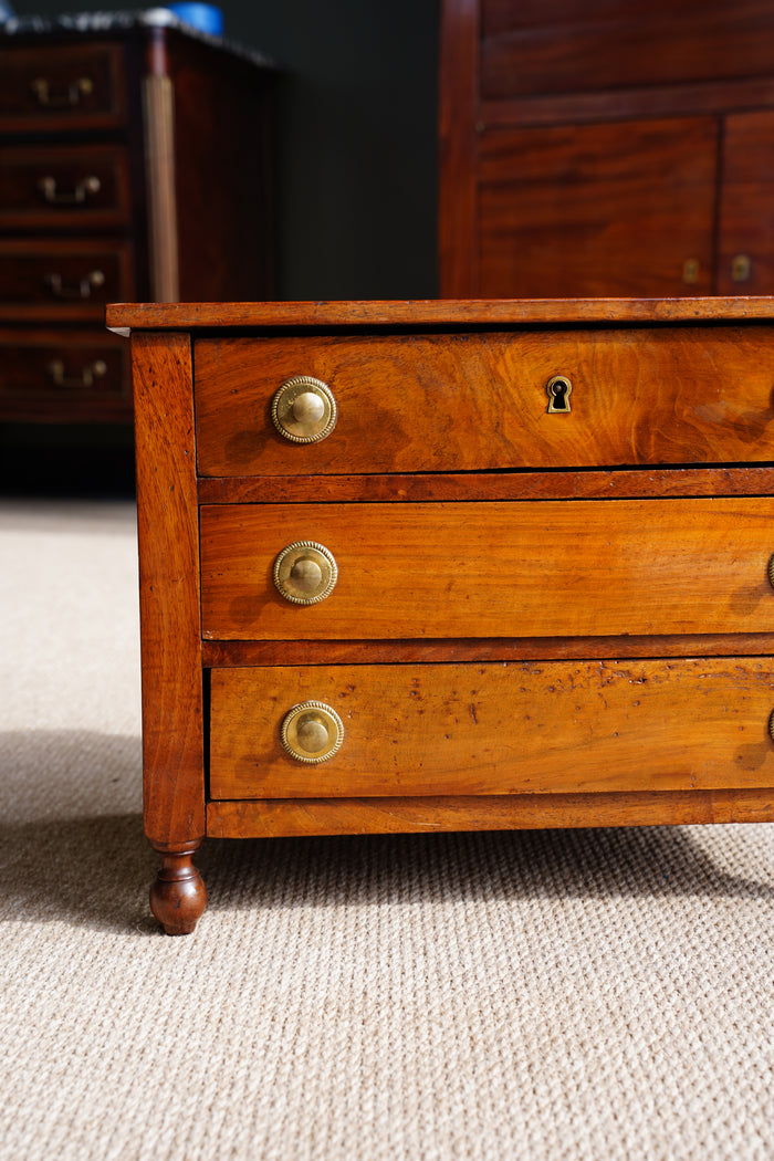 Antique Louis Philippe Miniature Chest of Drawers detail