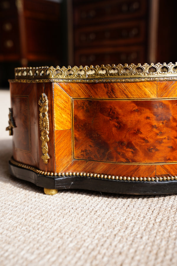 Antique French Napoleon III Kingwood Jardiniere Planter secondary view