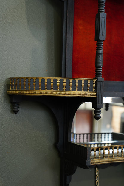 Antique Ebonized Wall Shelf