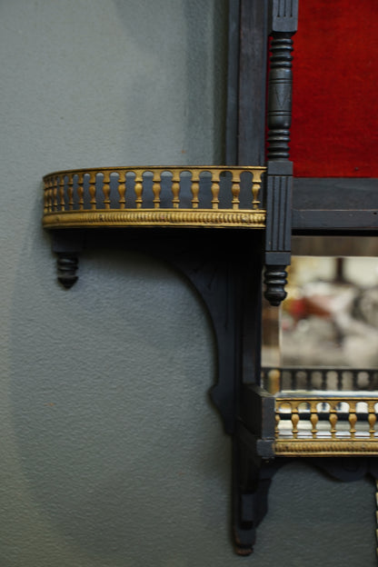 Antique Ebonized Wall Shelf