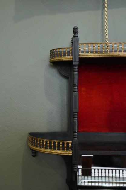 Antique Ebonized Wall Shelf