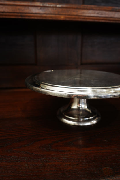 Vintage Sheffield Silverplate Footed Cake Stand