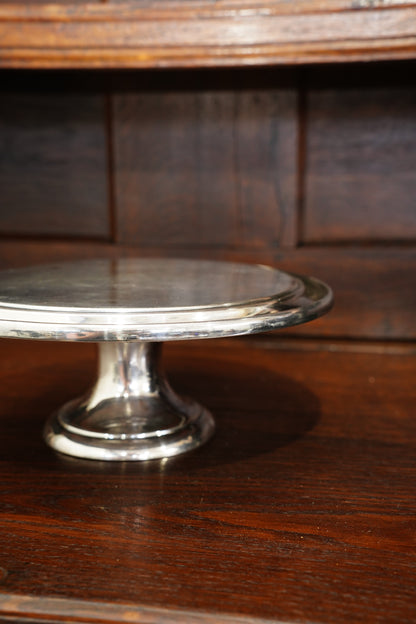 Vintage Sheffield Silverplate Footed Cake Stand