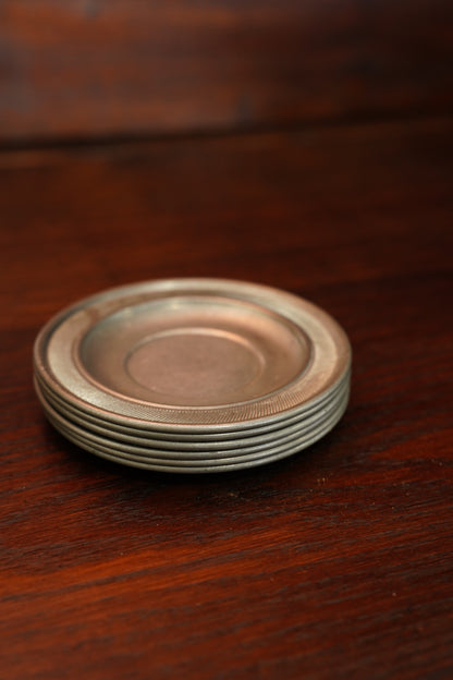 Vintage Pewter Trinket Dishes - Set of 6