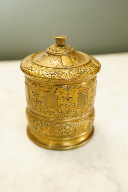 Antique English Brass String Holder