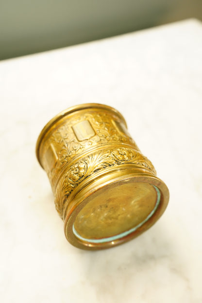 Antique English Brass String Holder