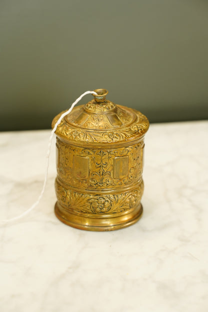 Antique English Brass String Holder