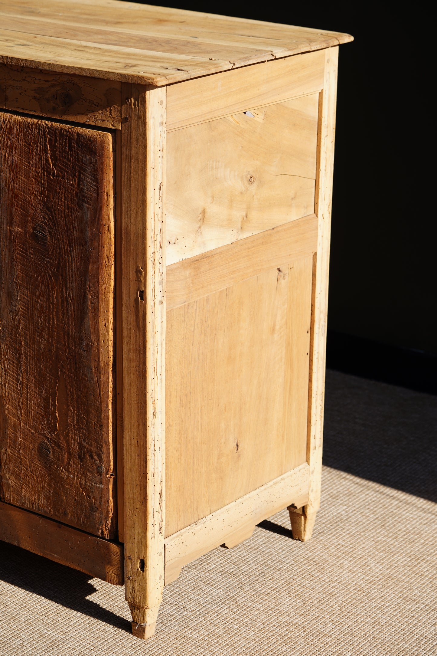 Antique French Louis XVI Sandblasted Walnut Commode, Circa 1790