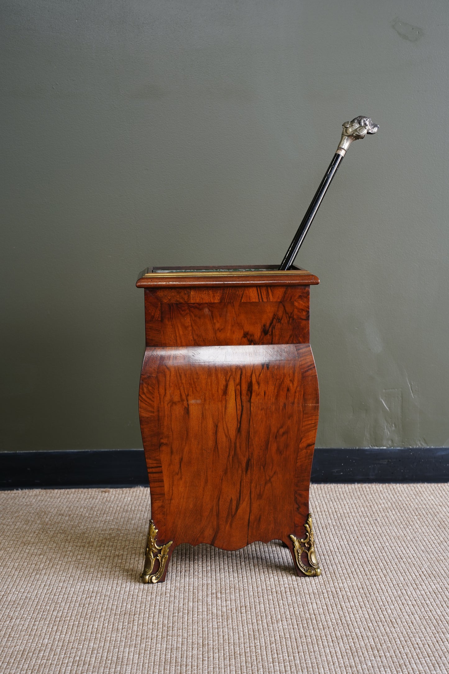 Antique Walnut Umbrella Stand