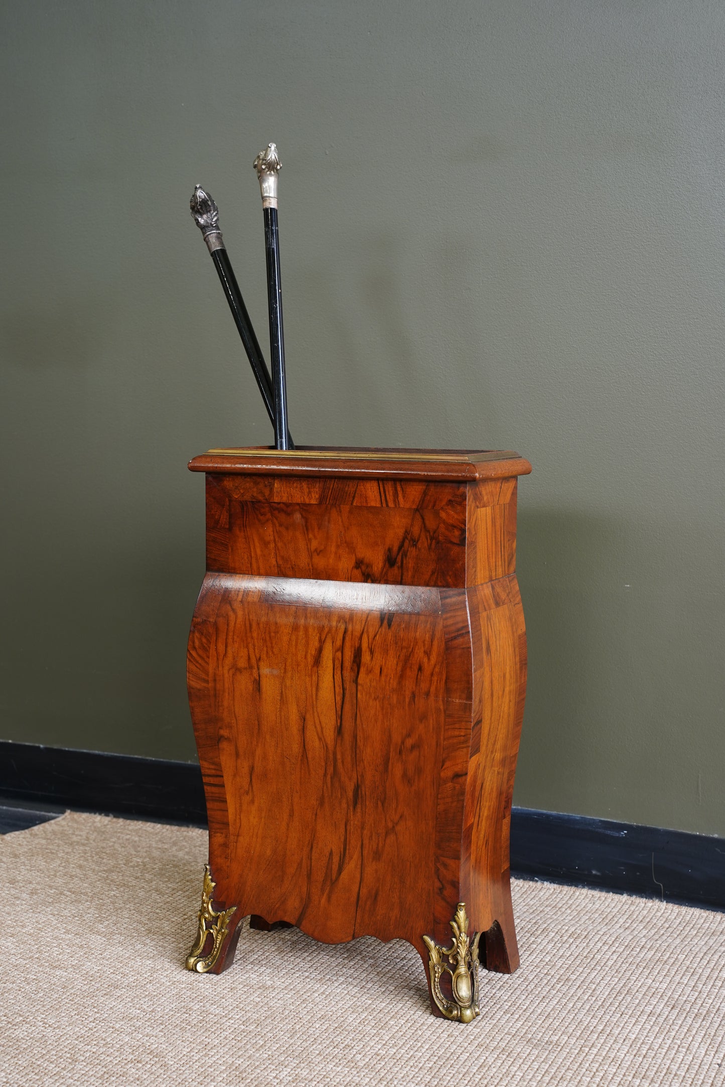 Antique Walnut Umbrella Stand