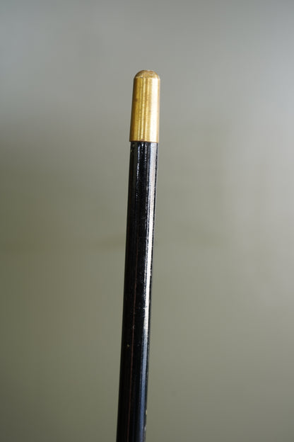 Antique Silver Dog Head Walking Cane, Setter, Circa 1900