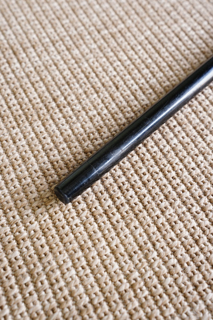 Antique Dog Head Walking Stick, Ebonized Shaft, Circa 1910