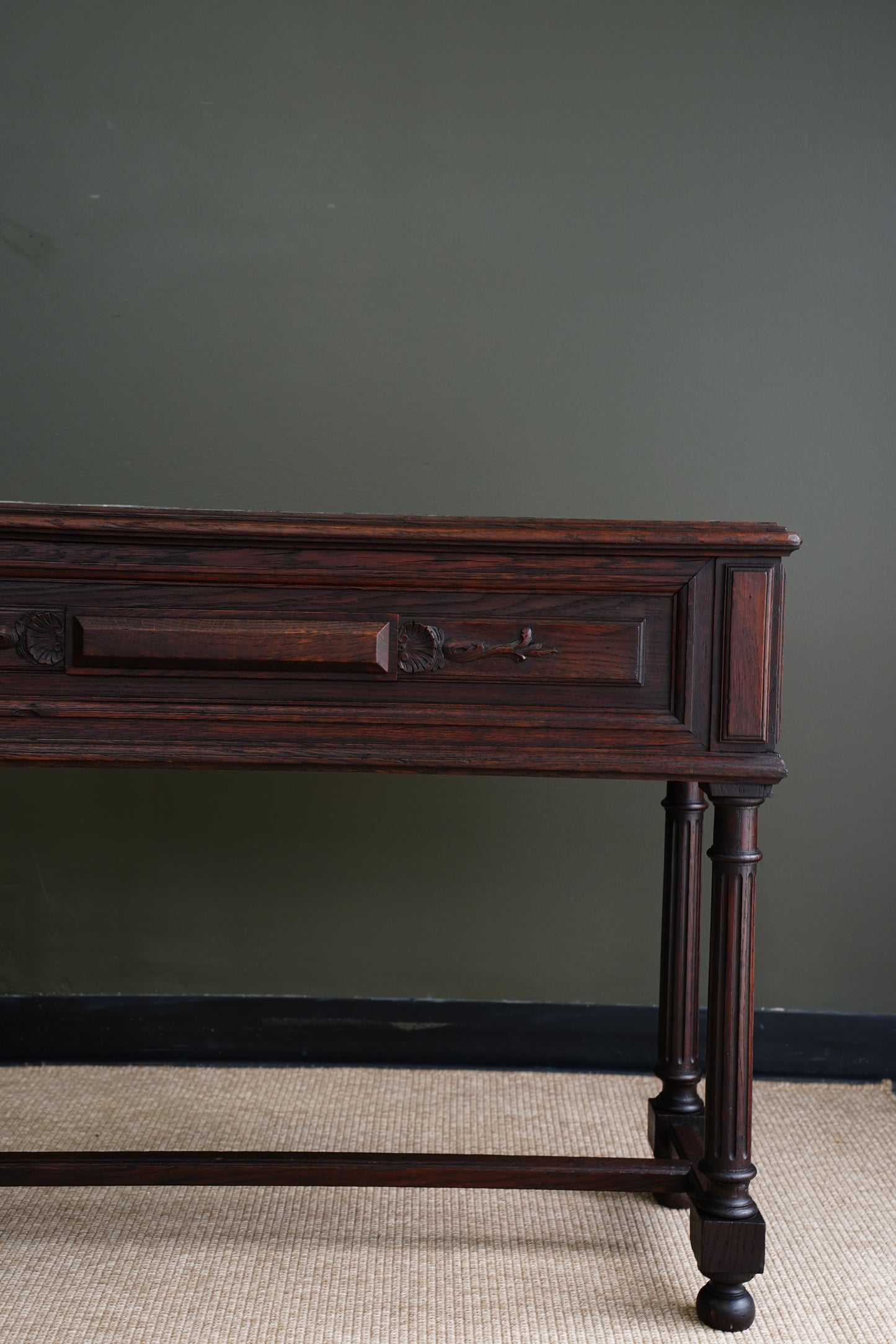 Antique French Oak Jardiniere on Stand
