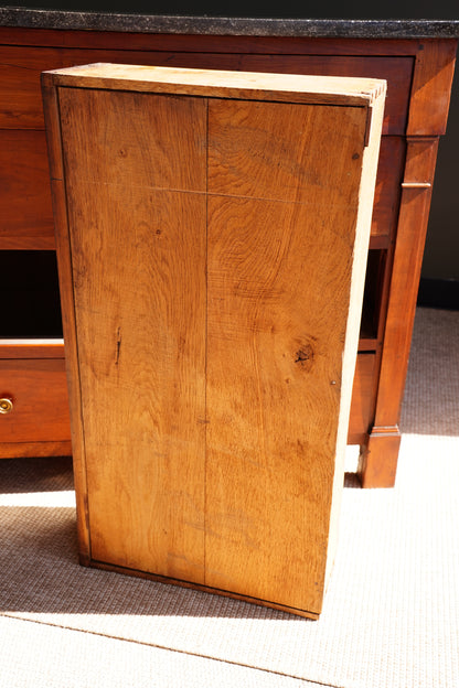 Antique French Empire Walnut Commode with Marble Top