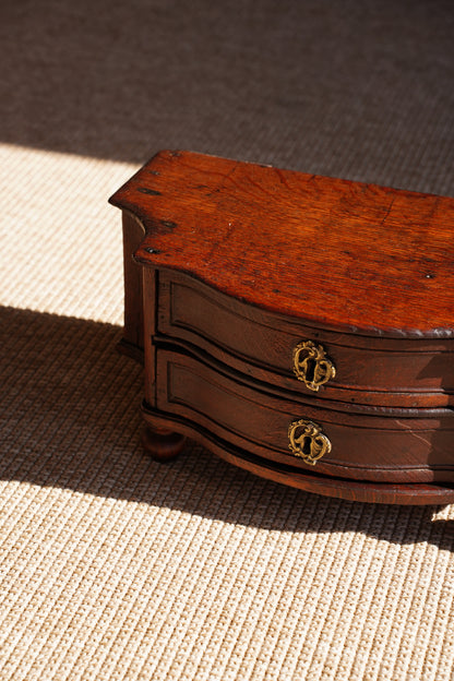 Antique Continental Oak Miniature Commode