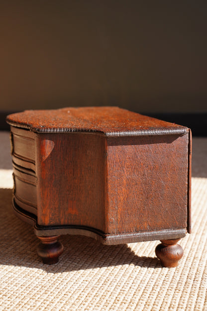 Antique Continental Oak Miniature Commode