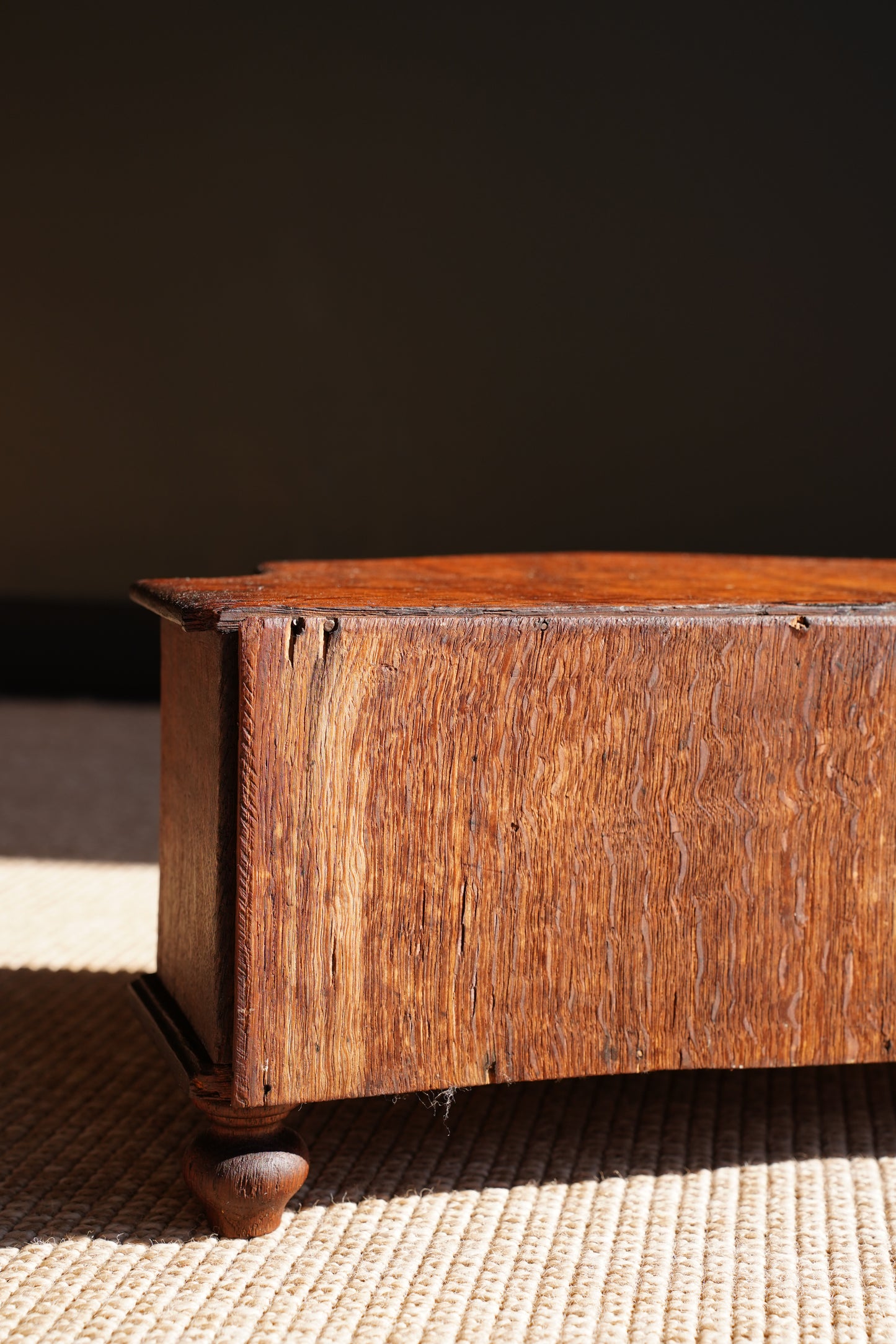 Antique Continental Oak Miniature Commode
